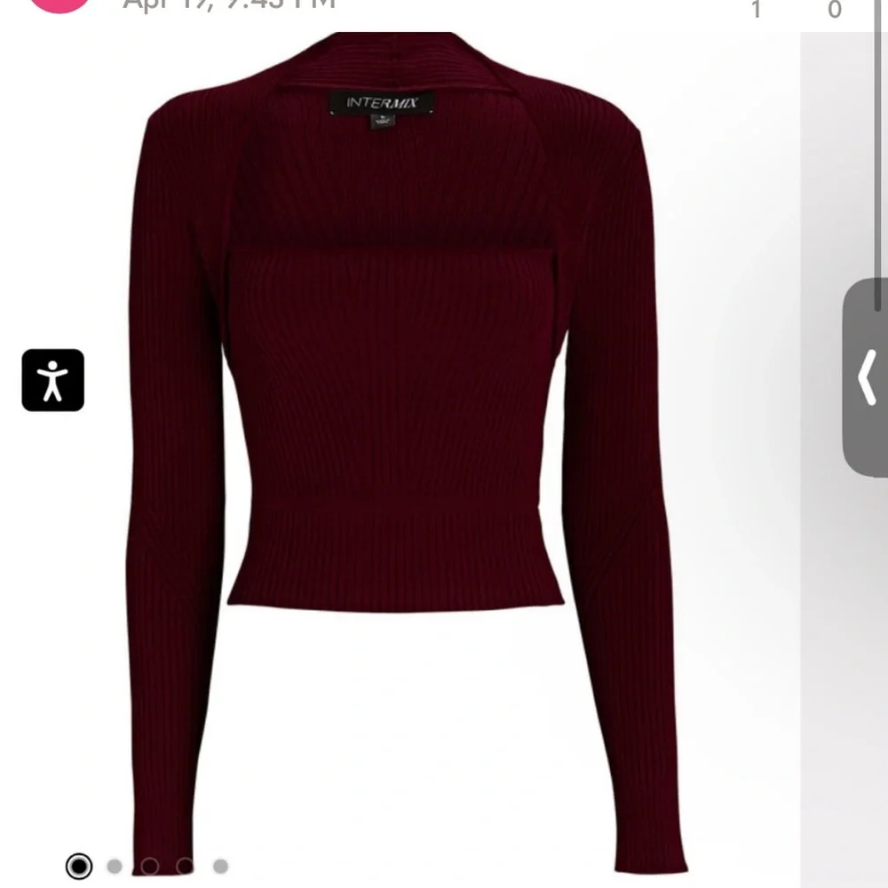 Intermix Colbie Rib Knit Top - Picture 3 of 4